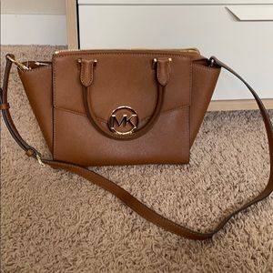 Michael Kors Hudson Medium Leather Satchel